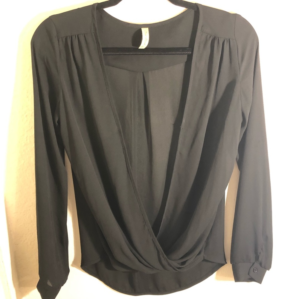 Wrap like top, semi transparent